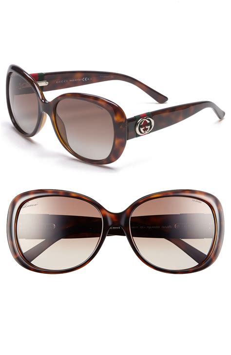 gucci 56mm polarized sunglasses|Gucci havana sunglasses men's.